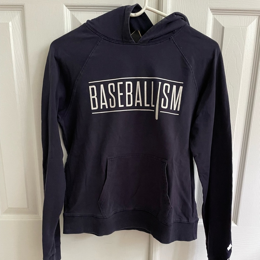Baseballism navy hoodie size large